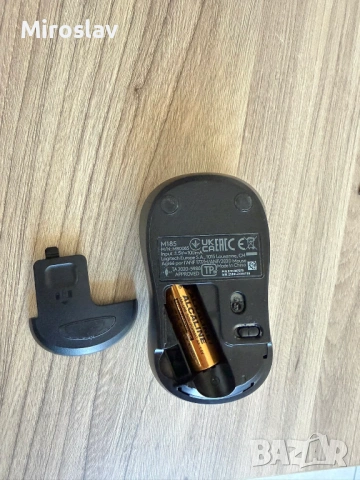 Безжична мишка Logitech M185 - БЕЗ USB, снимка 2 - Клавиатури и мишки - 54759208