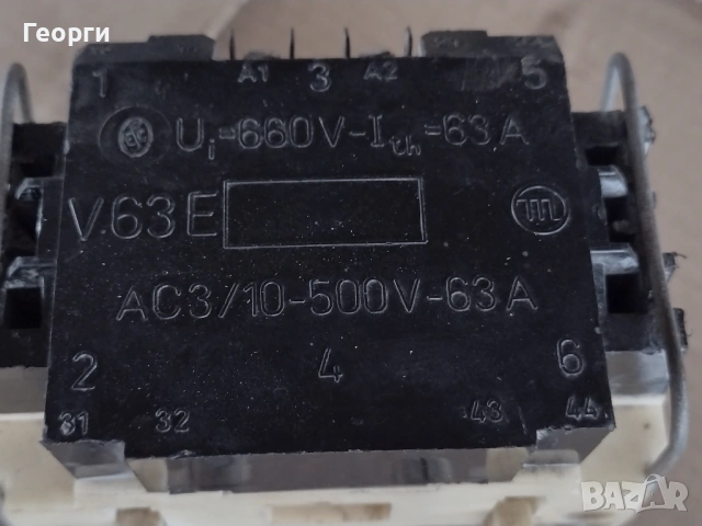 Контактор 63 А, снимка 5 - Други машини и части - 54637615