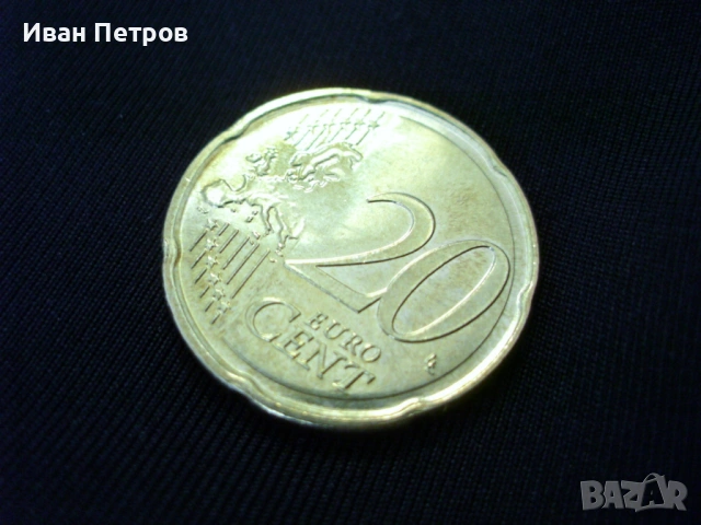 Супер рядка евро монета 20 Цента 2024 (Франция), снимка 3 - Нумизматика и бонистика - 54217433
