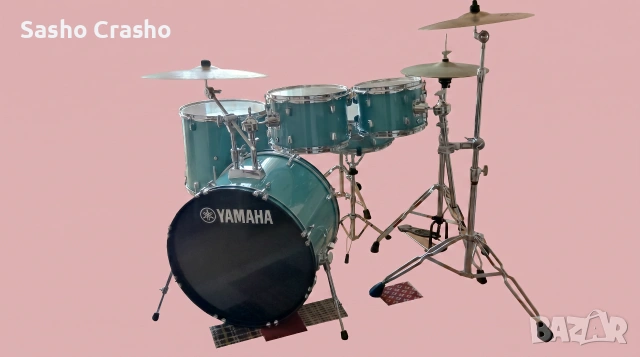 Пълен комплект барабани Yamaha Rydeen (чинели Meinl, Stagg, Zildjian, хардуер Pearl, PDP, Mapex)