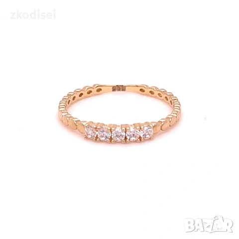 Златен дамски пръстен 1,16гр. 14кр. проба:585 размер:54 модел:38823-5