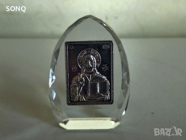 Сребърна Иконка Исус Христос Пантократор (Вседържител)