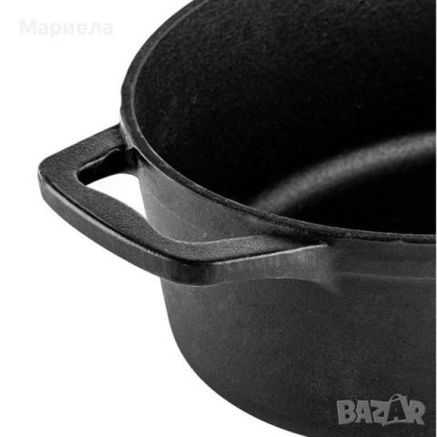 Чугунен гювеч с капак 5,1 литра. / Muhler Tika MR-4133CI 41x25x11cm., снимка 8 - Съдове за готвене - 54262901