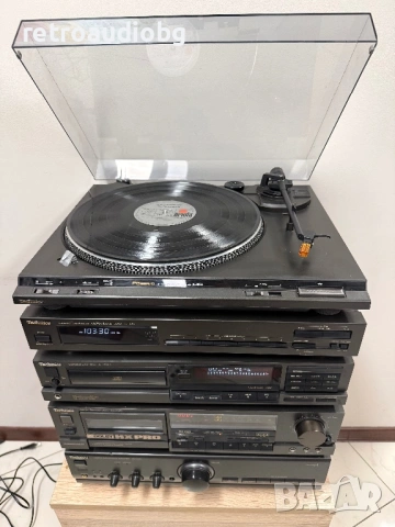 🔊Ретро аудио система - сет TECHNICS - усилвател, сд, дек, тунер, грамофон и тонколони🔈, снимка 4 - Аудиосистеми - 54701901