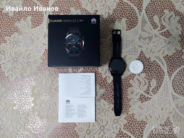 Смарт часовник Huawei Watch GT2 46mm (LTN-B19) | Черен, снимка 3 - Смарт часовници - 55069569