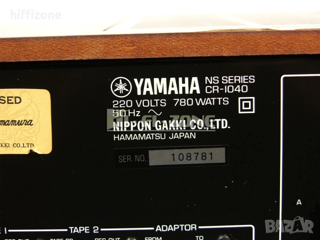Ресивър  Yamaha cr-1040, снимка 7 - Ресийвъри, усилватели, смесителни пултове - 54749377