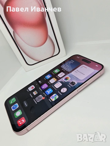 ГАРАНЦИЯ iPhone 15 Plus – 128GB / 6GB RAM в цвят Pink, снимка 2 - Apple iPhone - 54889557