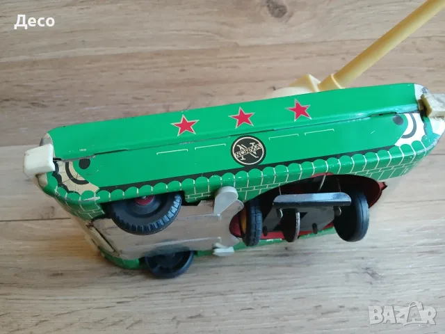 Стара ламаринена играчка USSR танк Norma., снимка 7 - Колекции - 55541250