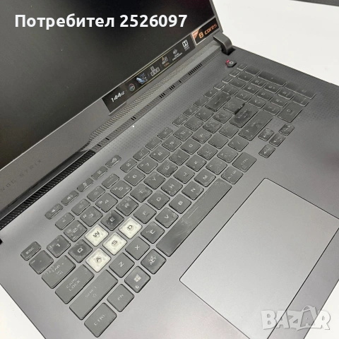 ASUS ROG Strix G17/144Hz/Ryzen 7 4800H/RTX 3050 Ti/16GB RAM/RGB/512GB, снимка 12 - Лаптопи за игри - 55243192