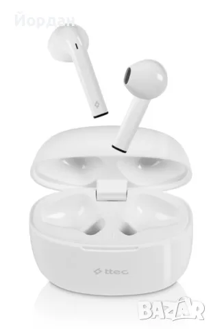 Bluetooth слушалки ttec Mode, TWS, Бели, снимка 2 - Bluetooth слушалки - 55531847
