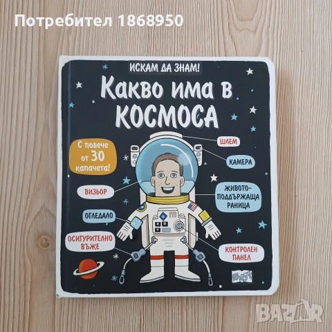 Книга с капачета Какво има в космоса