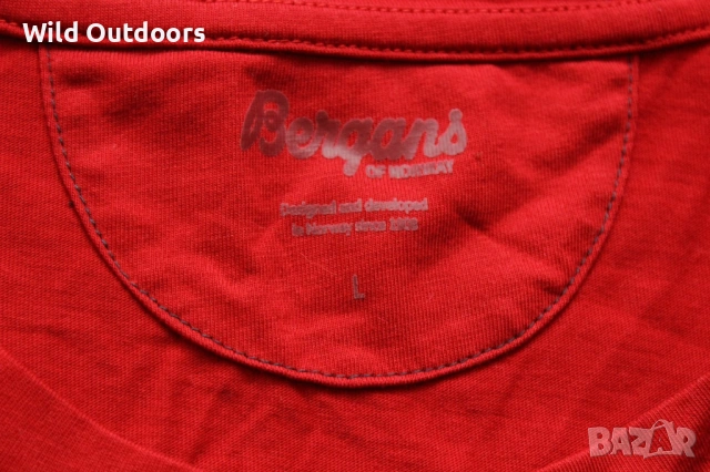 BERGANS Adventure t-shirt - мъжка тениска, размер L, снимка 4 - Спортни дрехи, екипи - 54856179