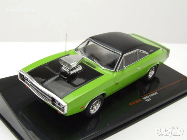 Dodge Charger R/T 1970 - мащаб 1:43 на ixo models моделът е нов в PVC дисплей-кейс, снимка 2 - Колекции - 54972366