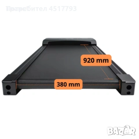 Компактна Бягаща пътека с скорост 1-8 км/ч, 2.5 к.с.и наклон, снимка 7 - Фитнес уреди - 54186830