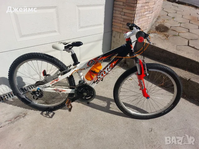 Детски планински велосипед Scott Voltage JR 24 цола , снимка 5 - Детски велосипеди, триколки и коли - 55649959