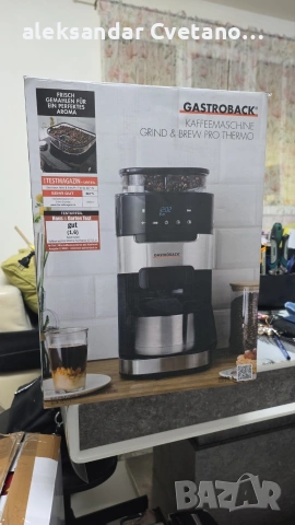 Кафемашина за филтър кафе Gastroback Grind & Brew Pro Thermo