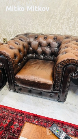 Комплект дивани честарфилф, снимка 5 - Дивани и мека мебел - 55071044