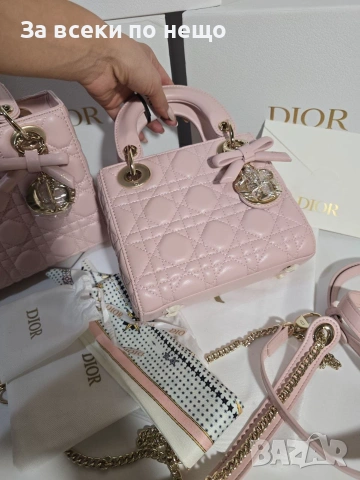 Mini Lady Dior Дамска Чанта От Агнешка Кожа Код Brand Luxury Fashion24, снимка 3 - Чанти - 54960798