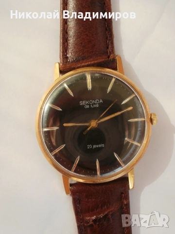Sekonda de luxe Poljot Полет де лукс мъжки руски ръчен часовник, снимка 6 - Мъжки - 55563157