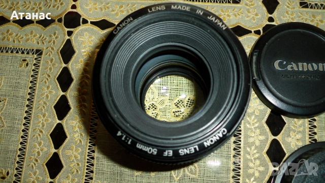 Обектив Canon EF 50mm f/1.4 USM, снимка 2 - Обективи и филтри - 43001931