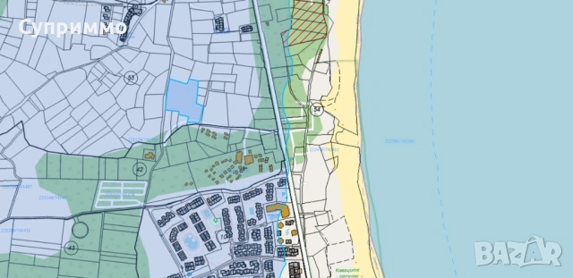 Урегулиран парцел с морска панорама на 200 метра от плаж Каваци, Созопол, снимка 4 - Парцели - 52671276