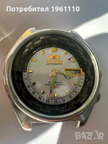 ORIENT World Time Automatic. , снимка 2 - Антикварни и старинни предмети - 55504122