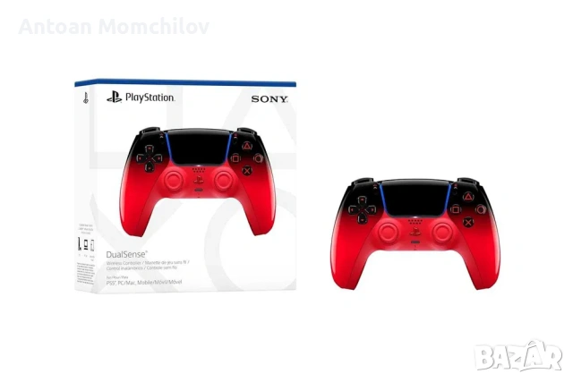Безжичен контролер Sony DualSense Techno Red PS5, снимка 5 - Джойстици и геймпадове - 54827810