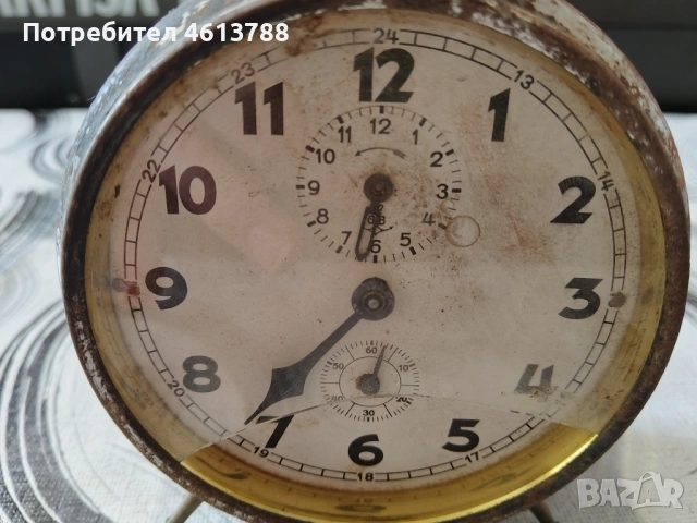 Ретро будилник Густав Бекер, снимка 6 - Антикварни и старинни предмети - 54238113
