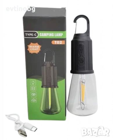 Акумулаторна LED лампа за къмпинг, снимка 2 - Къмпинг осветление - 54100972