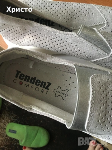 Нови дамски мокасини/еспадрили TENDENZ Comfort – Естествена кожа, снимка 2 - Други - 54488048