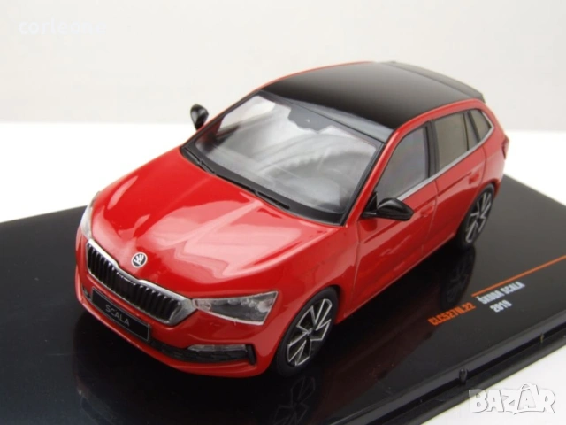 Skoda Scala 2019 - мащаб 1:43 на ixo models моделът е нов в PVC дисплей-кейс, снимка 2 - Колекции - 54971463