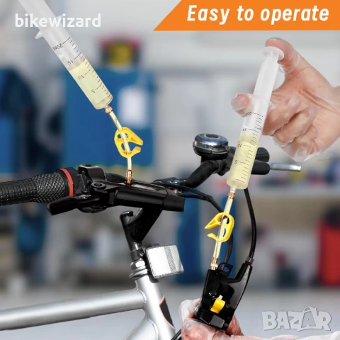 Комплект за обезвъздушаване на спирачки за дискови спирачки SRAM/Avid – включва 120 мл DOT 5.1 НОВО, снимка 2 - Части за велосипеди - 54827044