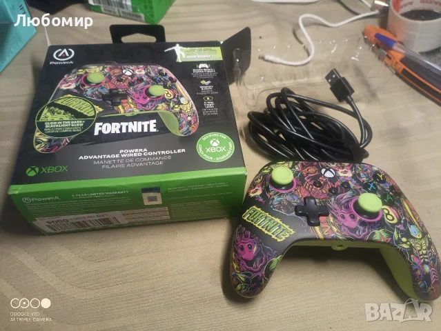 Контролер PowerA - Advantage, Fortnite Glow (Xbox One/Series S/X) , снимка 3 - Xbox конзоли - 55579087
