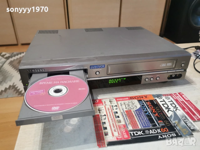 SAMSUNG DVD-V7070 DVD/VHS DUAL DECK 2006262013L1, снимка 2 - Плейъри, домашно кино, прожектори - 54982256