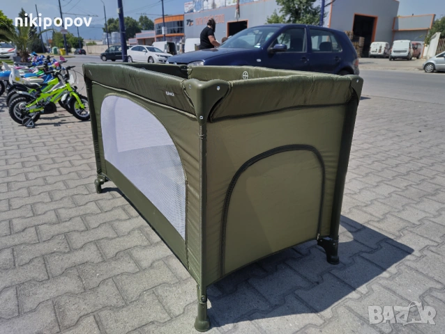 MONI Сгъваема детска кошара UNO зелен, снимка 11 - Други - 54646009