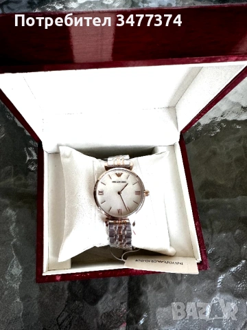 Emporio Armani Gianni T-Bar - Rose Gold - нов дамски часовник