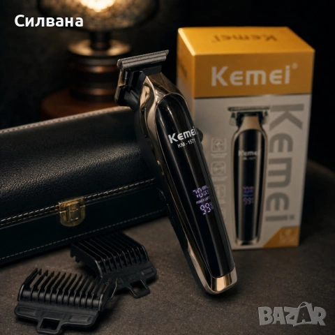 Професионална машинка Kemei KM-1571, снимка 2 - Машинки за подстригване - 55187286