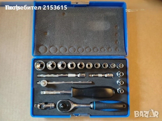 LASER TOOLS гедоре гидория 1/4 19части вложки камъни комплект