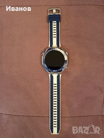 КАТО НОВ!!! Смартчасовник Huawei Watch Ultimate 2 Blue, снимка 2 - Смарт гривни - 54510458