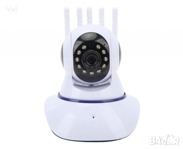 Домашна Wi-Fi камера за видеонаблюдение с 5 антени – 2MP HD 1080P, снимка 2 - IP камери - 55167862