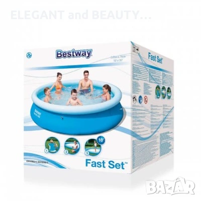 Надуваем басейн Bestway  305х78 см