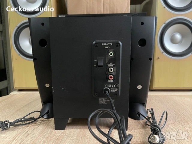 Creative 2.1 Speaker System + Subwoofer – Компютърни колони с мощен бас, снимка 4 - Ресийвъри, усилватели, смесителни пултове - 54802501