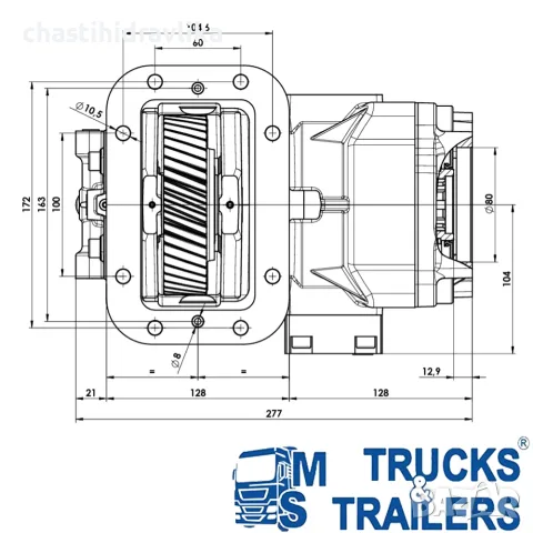 PTO Включвател OMFB за скоростна кутия ZF 8AP, снимка 3 - Части - 55486276