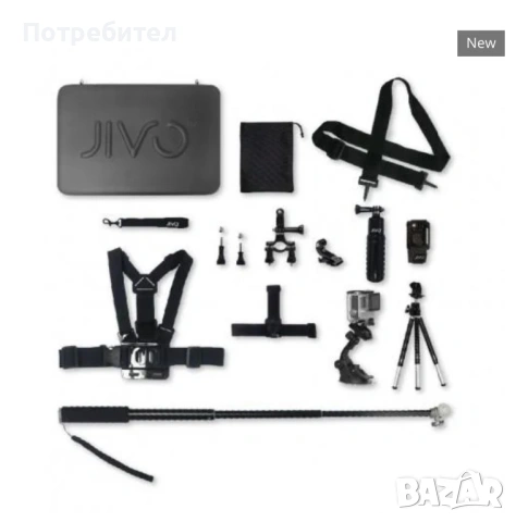 Оригинален Jivo Go Gear Комплект аксесоари за екшън спортна камера за GoPro Hero