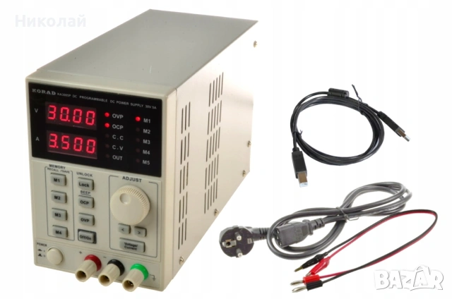 Захранващ блок KORAD KA3005D, 30V, 5A с цифров дисплей (V/A), снимка 4 - Ремонт на телефони - 55142474