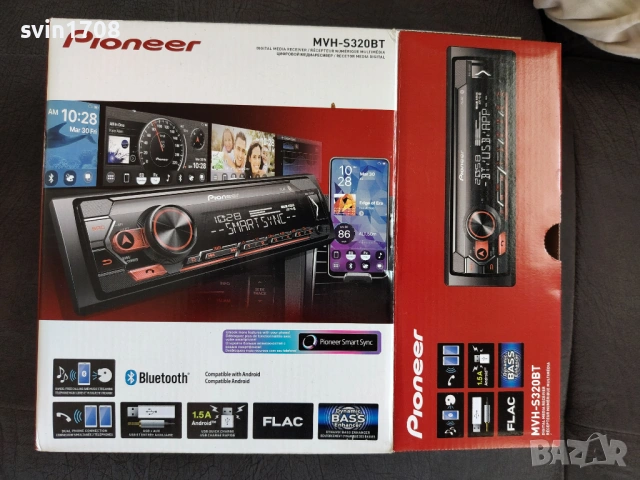 Авто Ресийвър PIONEER MVH-S320BT BLUETOOTH, снимка 11 - Ресийвъри, усилватели, смесителни пултове - 54356314