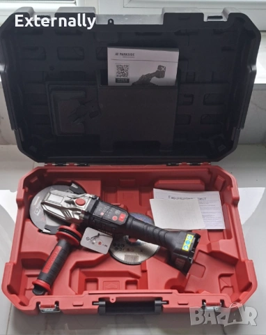 Акумулаторен ъглошлайф Parkside Performance 20V , снимка 5 - Ъглошлайфи - 54492273