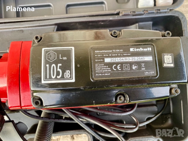 КЪРТАЧ EINHELL TC-DH 43 43.00 J, 1600 W, КУФАР, снимка 4 - Къртачи - 54704085