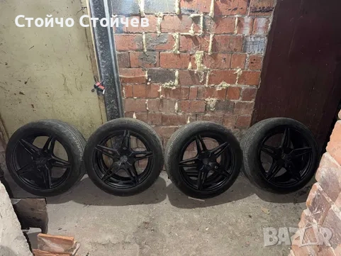 Джанти с гуми 18 цола 5х100 + патерица Subaru Outback, снимка 7 - Гуми и джанти - 54576493