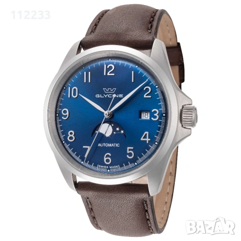 БАРТЕР Glycine Combat Classic 40 Moonphase Watch, снимка 3 - Мъжки - 54689832